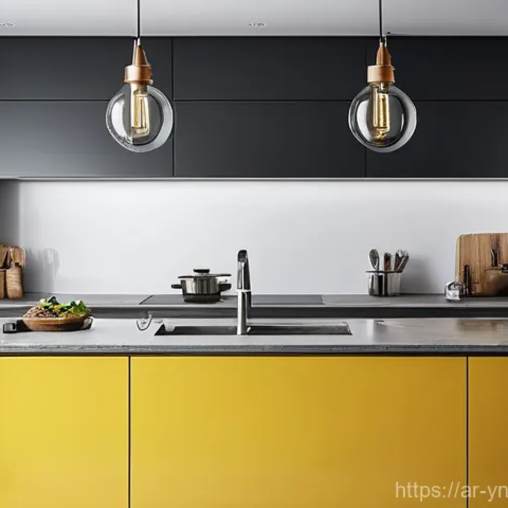 효율적인 조리를 위한 에너지 절약 기술 - Here are three detailed image prompts in English, designed to promote energy saving in the kitchen w...