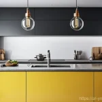 효율적인 조리를 위한 에너지 절약 기술 - Here are three detailed image prompts in English, designed to promote energy saving in the kitchen w...