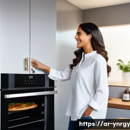 조리와 함께 에너지를 절약하는 방법 - **Prompt:** A bright, modern, and impeccably clean kitchen with sleek, integrated smart appliances. ...