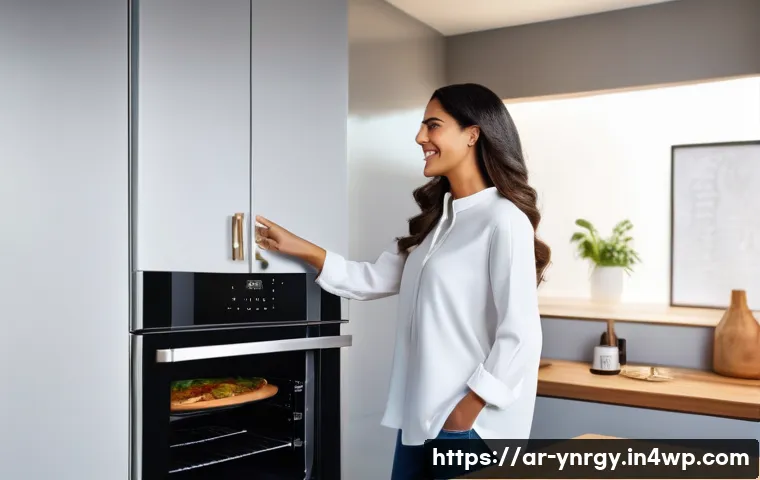 조리와 함께 에너지를 절약하는 방법 - **Prompt:** A bright, modern, and impeccably clean kitchen with sleek, integrated smart appliances. ...